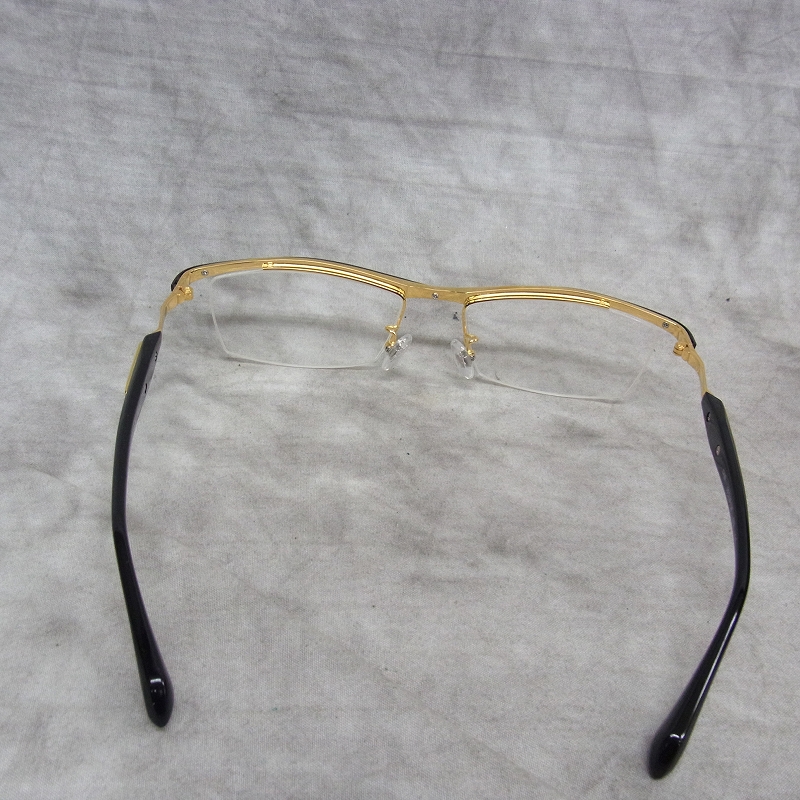 実際に弊社で買取させて頂いたless than human/レスザンヒューマン ハーフリム 度なし SABI/サビ メガネの画像 3枚目