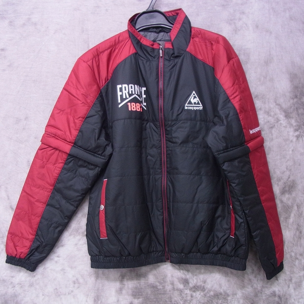 実際に弊社で買取させて頂いたle coq sportif /ルコックスポルティフ ゴルフウェア ジップアップ 中綿ジャケット ブラック/L