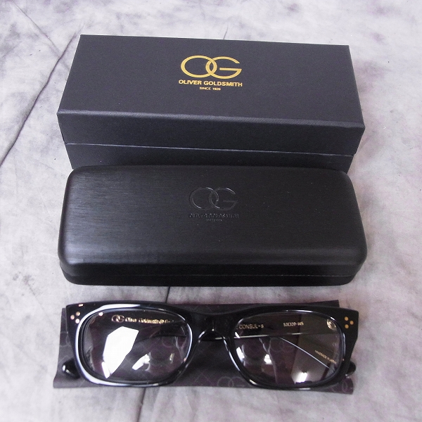 実際に弊社で買取させて頂いたOliver Goldsmith/オリバー ゴールドスミス VICE CONSUL-s nero 眼鏡/メガネフレームの画像 6枚目