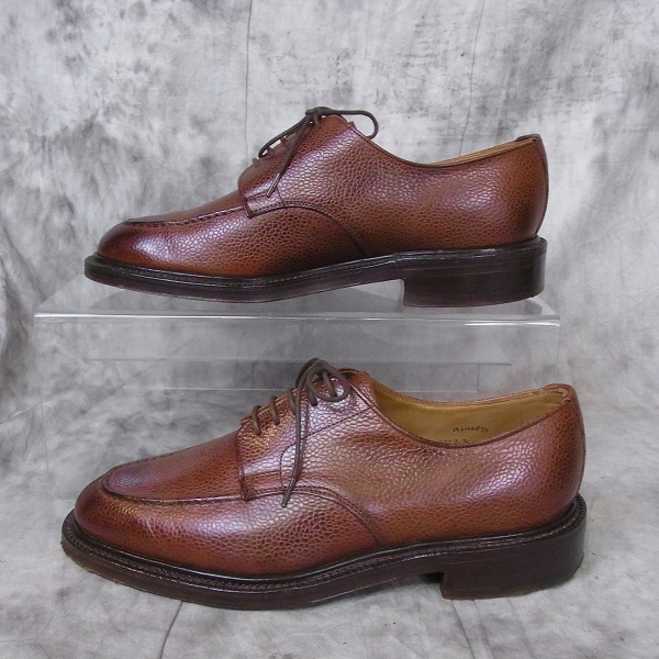 実際に弊社で買取させて頂いたALFRED DUNHILL/アルフレッドダンヒル ASHLEY Uチップ レザーシューズ 6の画像 3枚目