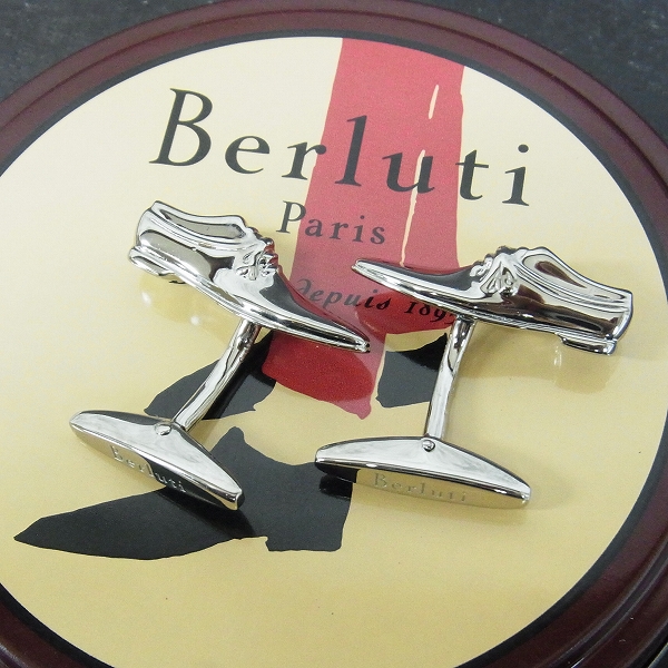 実際に弊社で買取させて頂いたBerluti/ベルルッティ カフス アレッサンドロ シルバー/925