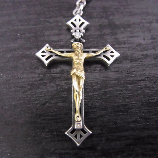 実際に弊社で買取させて頂いたDr MONROE/ドクターモンロー 廃盤 ロザリオ ネックレス w/ダイヤ カスタムの画像 1枚目