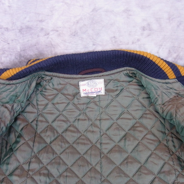 実際に弊社で買取させて頂いたTHE REAL McCOY’S/リアルマッコイズ スタジャン/38の画像 8枚目