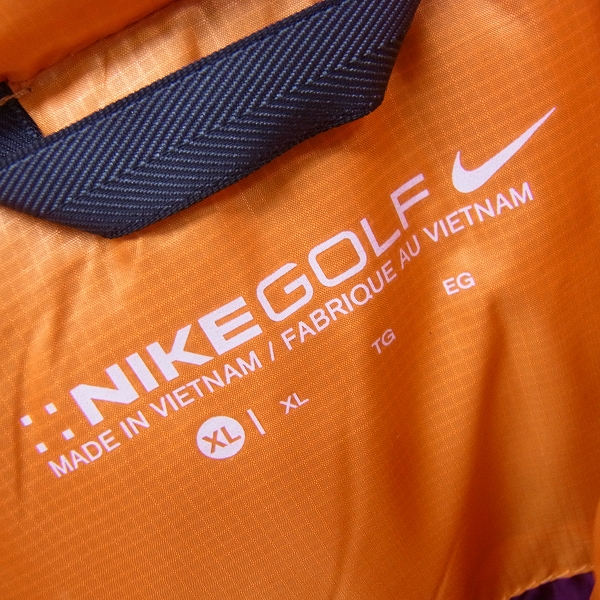 実際に弊社で買取させて頂いた【未使用】NIKE GOLF/ナイキ ゴルフ ゴルフウェア ダウンベスト オレンジ/XLの画像 2枚目