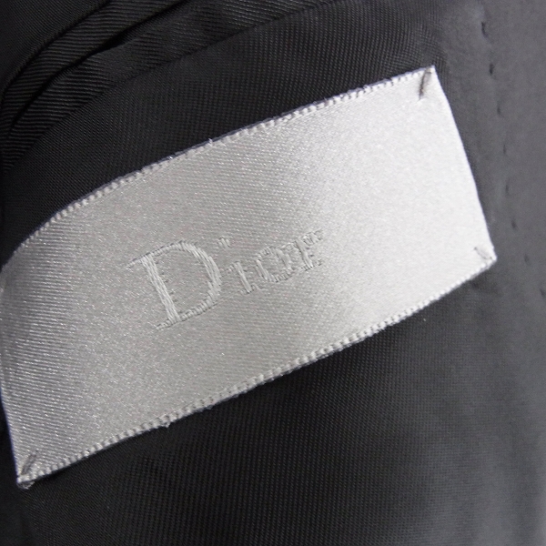 実際に弊社で買取させて頂いたDior Homme/ディオールオム 10SS 2B ノッチドラペル テーラードジャケット/44の画像 4枚目