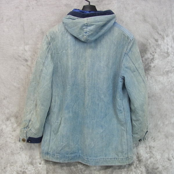 実際に弊社で買取させて頂いたBLUE BLUE/ブルーブルー フード付 中綿デニムジャケット /3の画像 1枚目