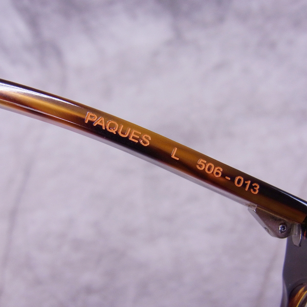 実際に弊社で買取させて頂いたJacques Durand/ジャックデュラン 丸メガネ/眼鏡フレーム デミ柄 PAQUES L 506-013の画像 4枚目