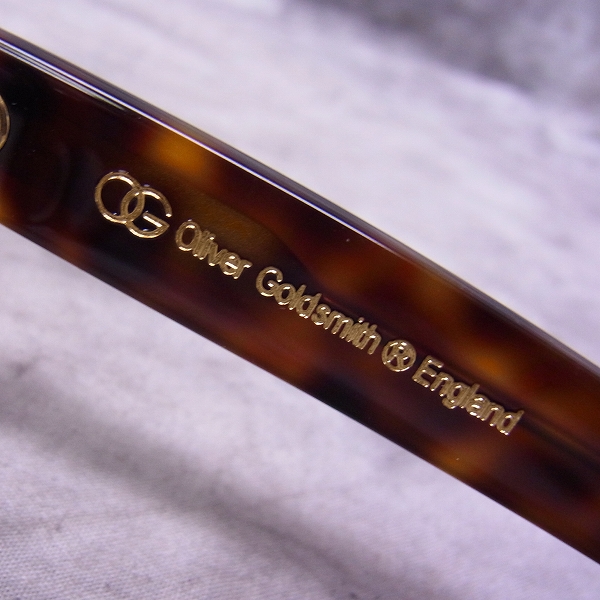 実際に弊社で買取させて頂いたOLIVER GOLDSMITH/オリバーゴールドスミス 眼鏡/メガネフレーム CONSUL-S Dark Toroiseshellの画像 4枚目