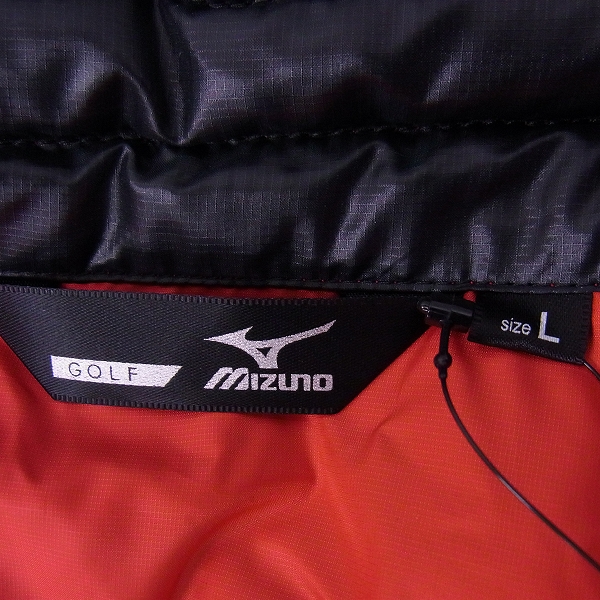 実際に弊社で買取させて頂いた【未使用】MIZUNO/ミズノ ゴルフウェア リフレクションギア ダウンジャケット レッド/Lの画像 2枚目