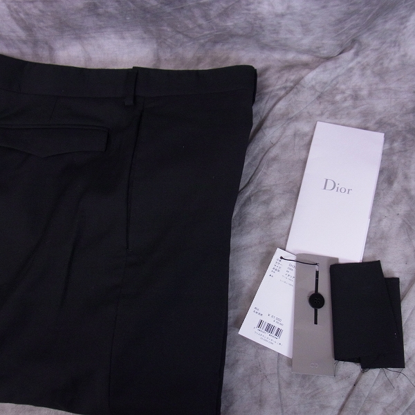 実際に弊社で買取させて頂いたDior Homme/ディオールオム 10AW ノータックスラックス/44の画像 7枚目