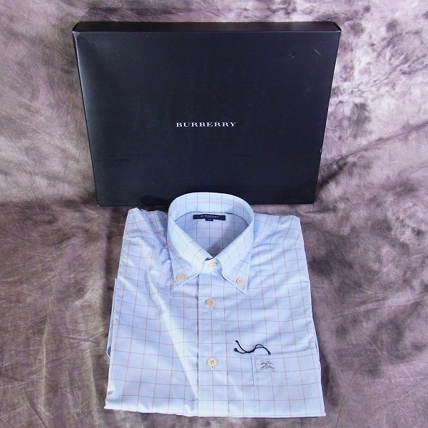 実際に弊社で買取させて頂いたBURBERRY/バーバリーロンドン 半袖チェックシャツ/M