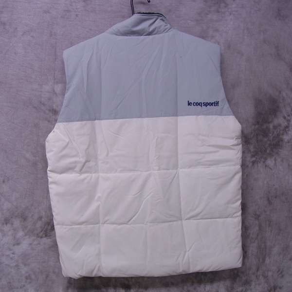 実際に弊社で買取させて頂いたle coq sportif /ルコックスポルティフ ゴルフウェア 中綿ベスト ホワイト/LLの画像 1枚目