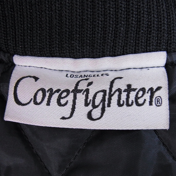 実際に弊社で買取させて頂いたCORE FIGHTER/コアファイター CFロゴ ナイロン スタジアムジャンパー/スタジャン M/の画像 2枚目