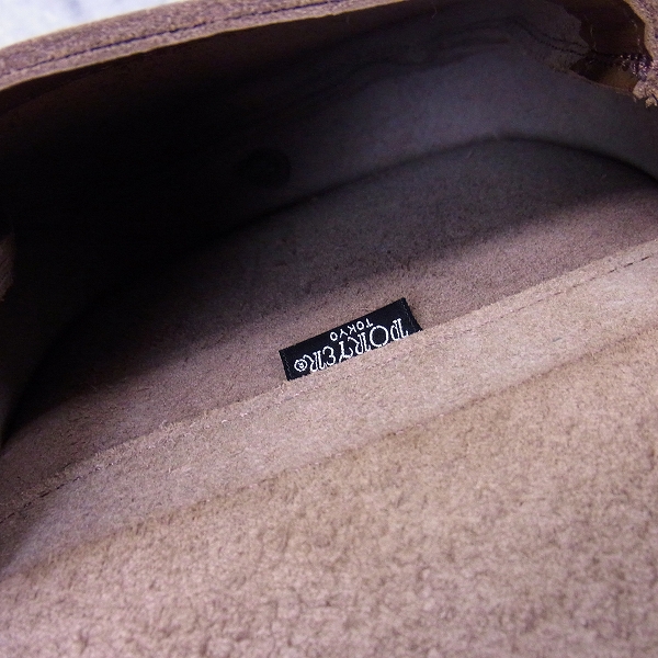 実際に弊社で買取させて頂いたRockSteady×PORTER/ロックステディ×ポーターRSW LEATHER SHOULDER BAG ブラウンの画像 6枚目