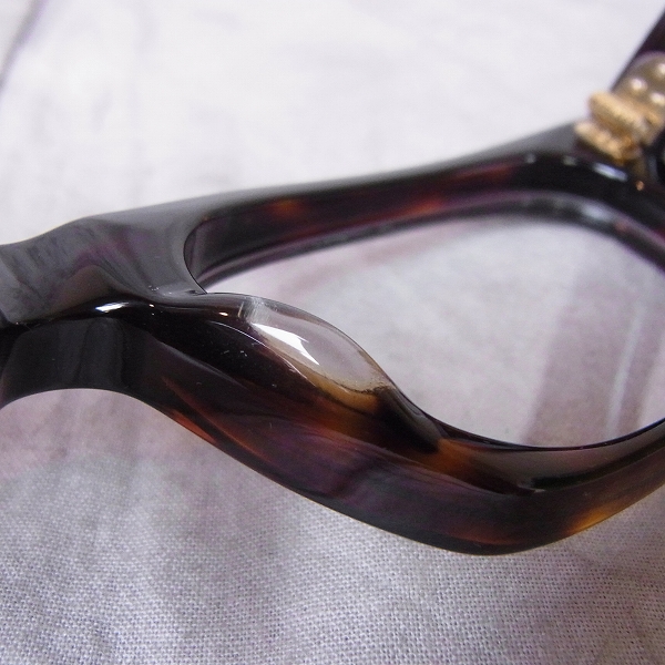 実際に弊社で買取させて頂いたOliver Goldsmith/オリバー ゴールドスミス VICE CONSUL-s Dark Tortoiseshell 眼鏡/メガネフレームの画像 2枚目