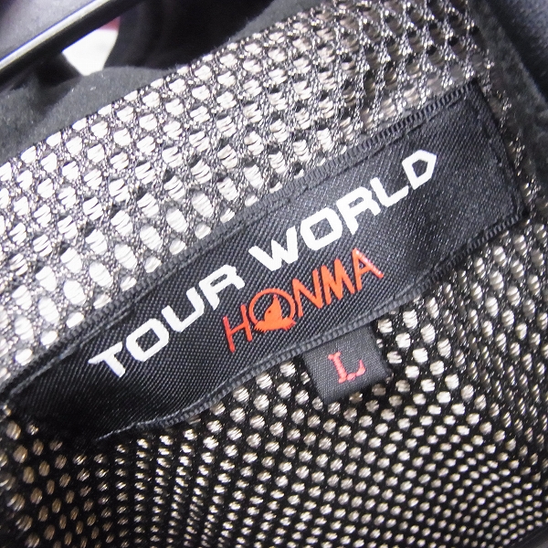 実際に弊社で買取させて頂いた【未使用】HONMA/ホンマ TOUR WORLD ゴルフウェア ベスト ブラック/Lの画像 2枚目