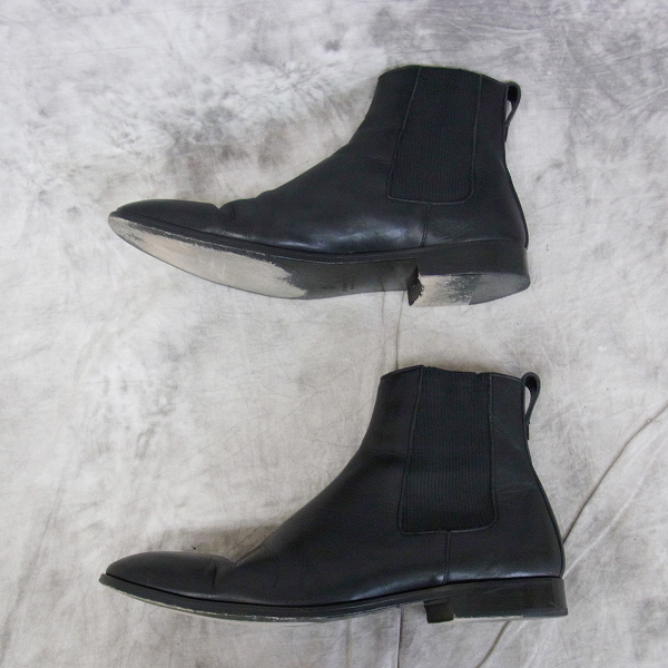 Burberry 美品　ブラック サイドゴアブーツ 39 BURBERRY バーバリー 39 サイドゴアブーツ BURBERRY BLACK LABEL