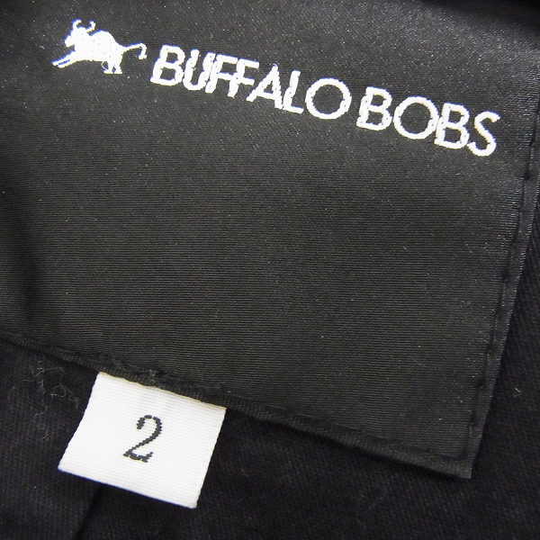 実際に弊社で買取させて頂いたBUFFALO BOBS/バッファローボブズ ラムレザー ダブルライダース MFB814/2の画像 2枚目