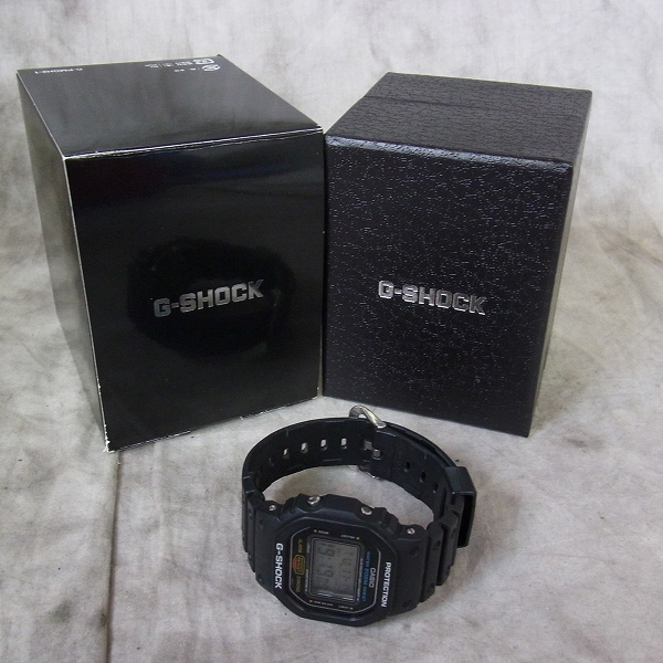 実際に弊社で買取させて頂いたG-SHOCK/Gショック 94年/SPEEDモデル 200M表記 DW-5600C-1Vの画像 9枚目