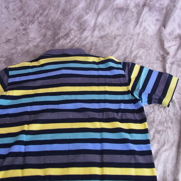 実際に弊社で買取させて頂いたMIZUNO/ミズノ ゴルフウェア THE OPEN 半袖ポロシャツ ボーダー柄/Lの画像 2枚目