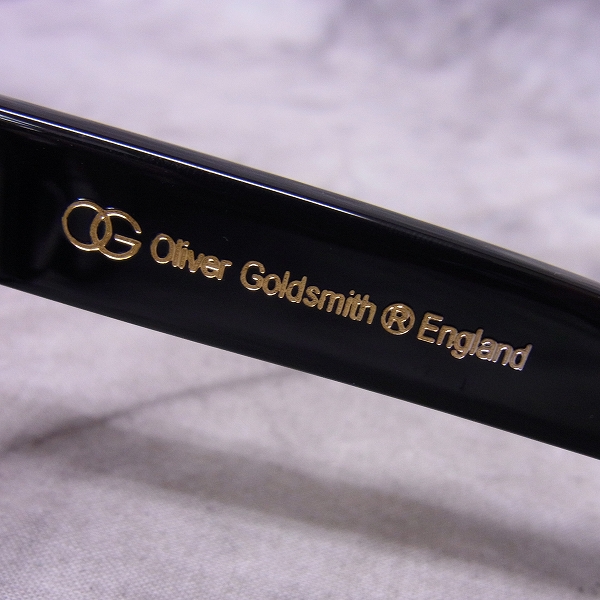 実際に弊社で買取させて頂いたOLIVER GOLDSMITH/オリバーゴールドスミス 度入り眼鏡 CONSUL-s/NEROの画像 4枚目