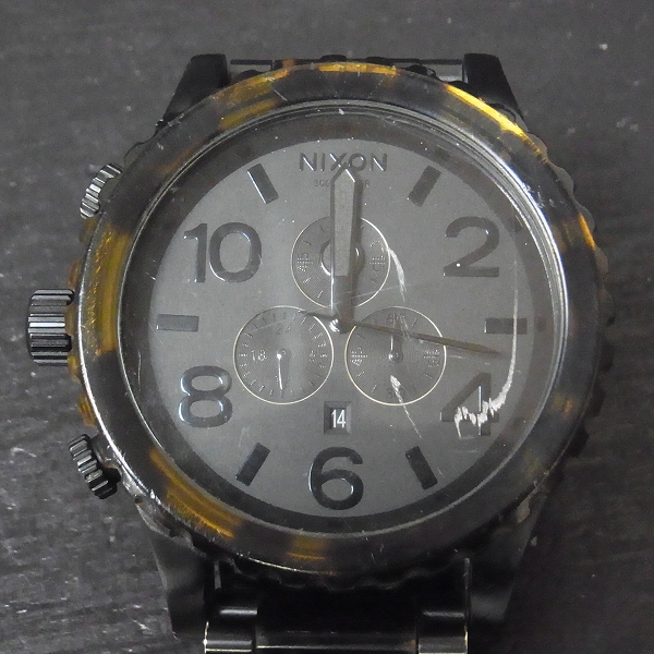 実際に弊社で買取させて頂いたNIXON/ニクソン 51-30 CHRONO/クロノグラフ デミ柄【動作未確認】