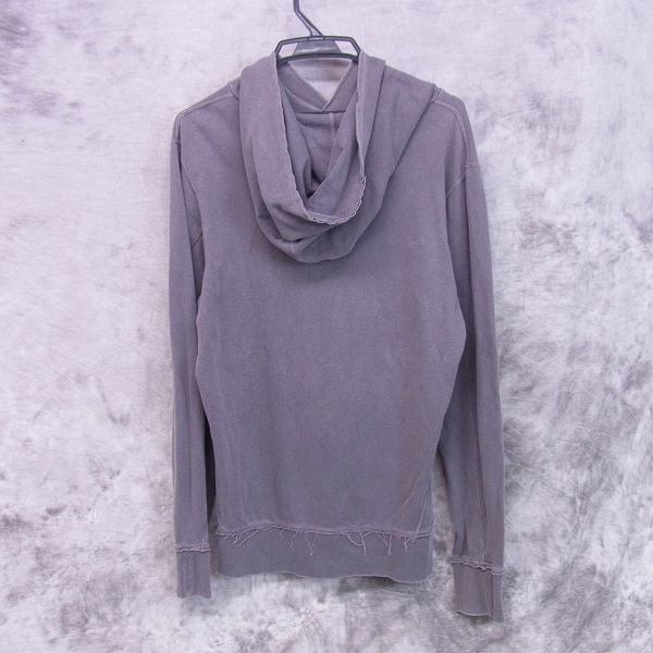 実際に弊社で買取させて頂いたM/エム×wjk/ダブルジェーケー ビンテージ/ダメージ加工 カンガルーポケット プルオーバーパーカー Lの画像 1枚目