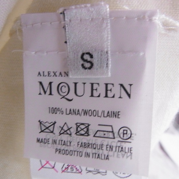 実際に弊社で買取させて頂いたAlexander McQUEEN/アレキサンダーマックイーン Vネック スカルプリントセーター Sの画像 3枚目