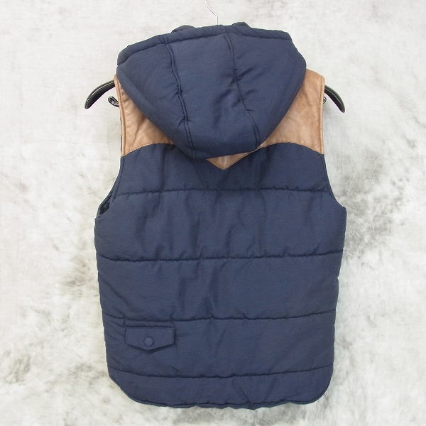 実際に弊社で買取させて頂いたglamb/グラム フード付き/ラックスダウンベスト ネイビー 1の画像 1枚目