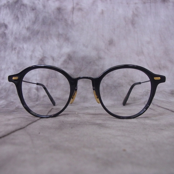実際に弊社で買取させて頂いたOLIVER GOLDSMITH/オリバーゴールドスミス 眼鏡/メガネフレーム Baker ラウンドの画像 1枚目