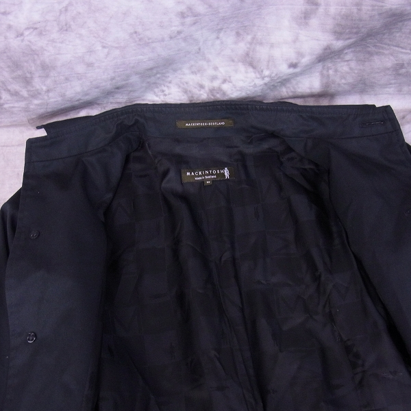 実際に弊社で買取させて頂いたMACKINTOSH/マッキントッシュ  トレンチジャケット ブラック/38の画像 8枚目