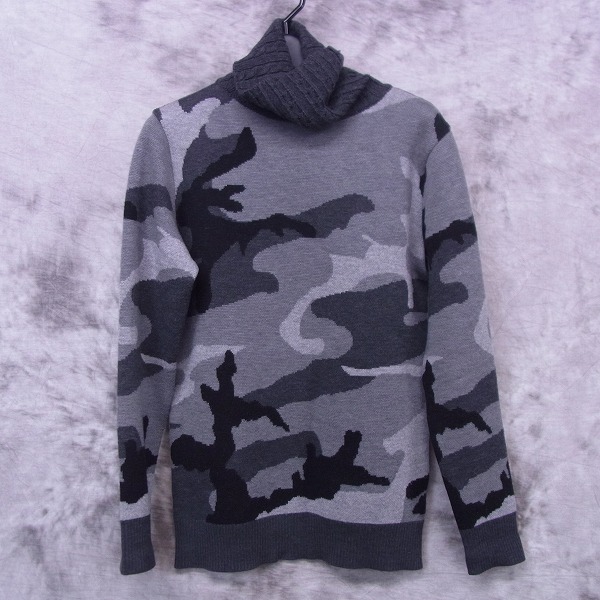 実際に弊社で買取させて頂いたAKM/エーケーエム 15AW CAMO TURTLE NECK/タートルネックニット K045/S