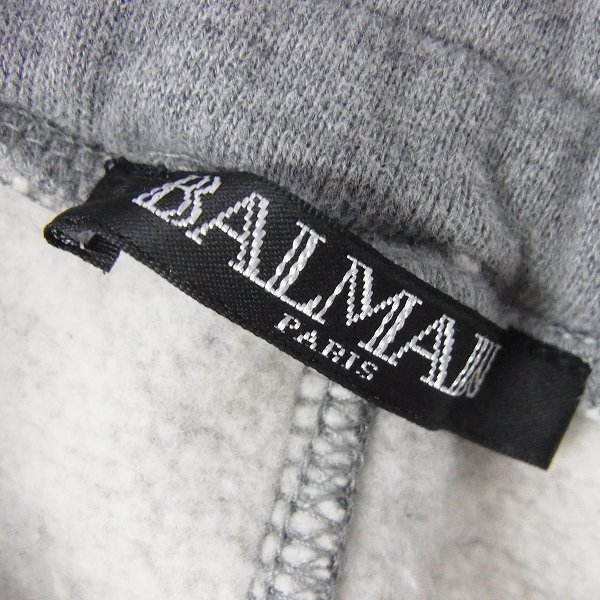 実際に弊社で買取させて頂いたBALMAIN/バルマン スウェットバイカーパンツ ジップポケット W6HJ518D552/Mの画像 3枚目