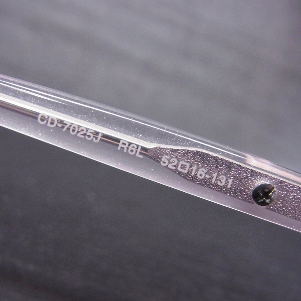 実際に弊社で買取させて頂いたChristian Dior/クリスチャン ディオール フルリム 眼鏡/メガネフレーム/CD-7025Jの画像 5枚目