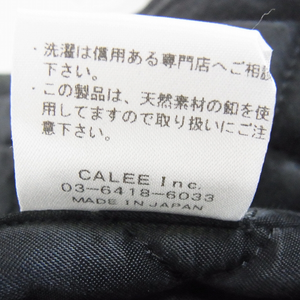 実際に弊社で買取させて頂いたCALEE/キャリー 裏キルティング ペイズリー 中綿ジャケット/Sの画像 4枚目