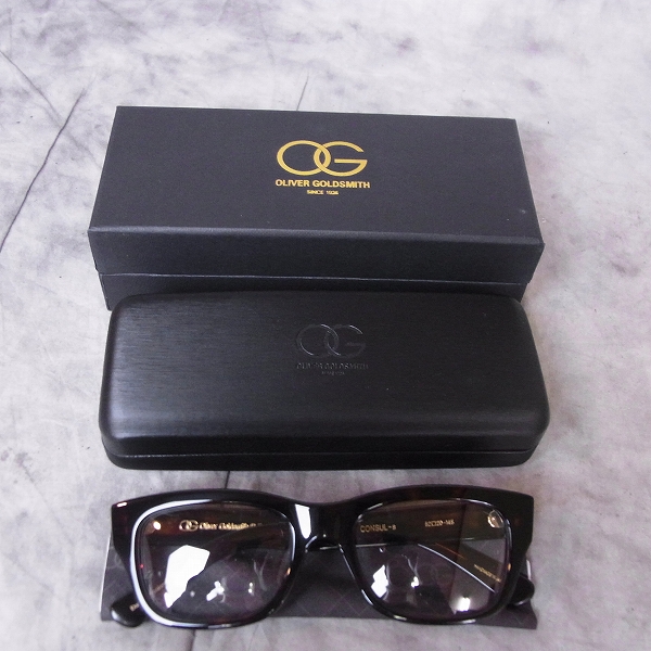 実際に弊社で買取させて頂いたOliver Goldsmith/オリバー ゴールドスミス VICE CONSUL-s Dark Tortoiseshell 眼鏡/メガネフレームの画像 7枚目