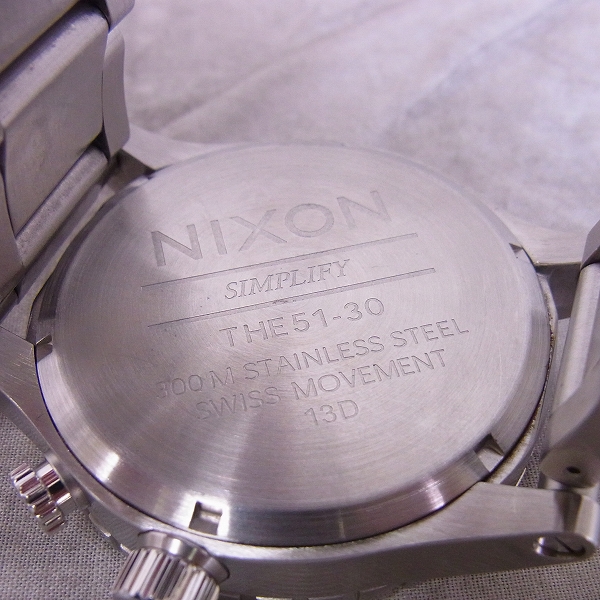 実際に弊社で買取させて頂いたNIXON/ニクソン 51-30 タイドグラフ BLUSUNRAY/ブルーサンレイ 腕時計 A057-1258【動作未確認】の画像 3枚目