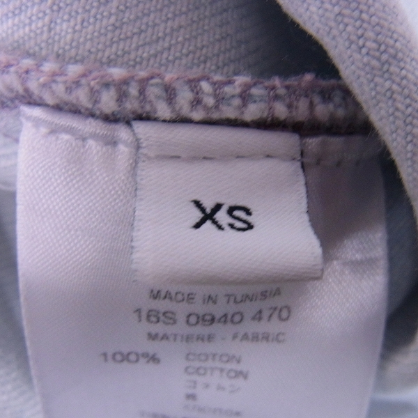 実際に弊社で買取させて頂いたGIVENCHY/ジバンシィ 16SS ダメージ加工 レザーポケット デニムジャケット XSの画像 3枚目