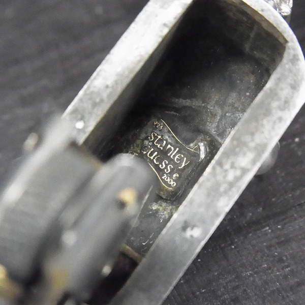 実際に弊社で買取させて頂いた【ギャラ付】STANLEY GUESS ZIPPO ラージ Wサイド マルチシェル/ウッドw/ホワイトハートシェル インレイ スカルヒンジの画像 5枚目