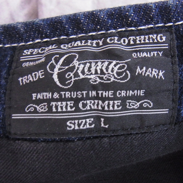 実際に弊社で買取させて頂いたCRIMIE/クライミー 刺繍プリント デニム ベスト Lの画像 2枚目