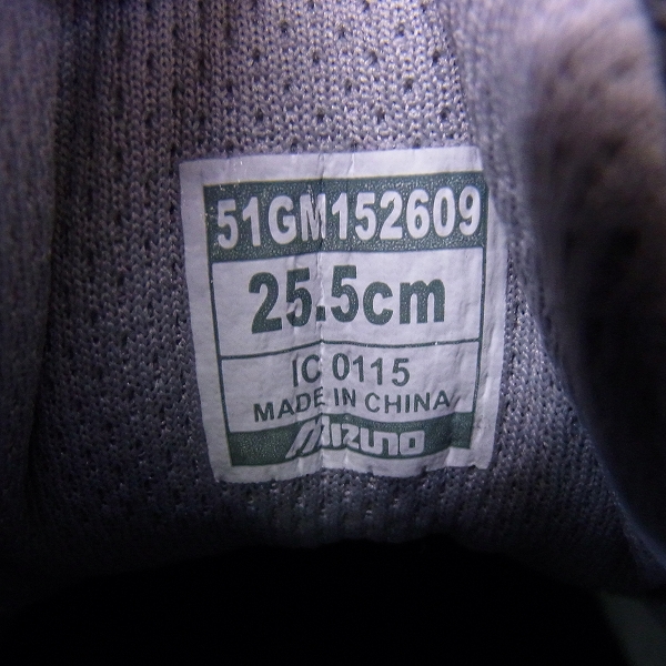 実際に弊社で買取させて頂いた未使用 MIZUNO/ミズノ ゴルフシューズ ネクスライト 002ボア ダイヤル式/51GM152609/ブラック×イエロー/25.5cm/3Eの画像 5枚目