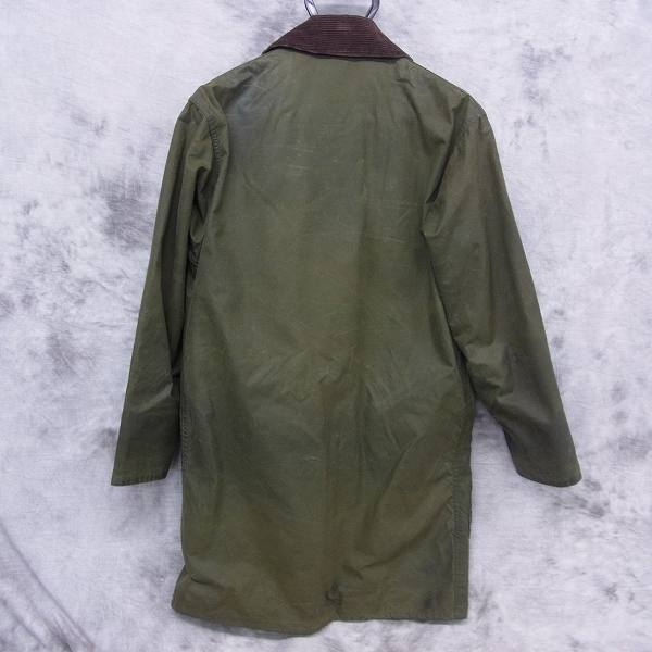 実際に弊社で買取させて頂いたBarbour/バブアー 襟コーデュロイ オイルドジャケット C36/91cmの画像 1枚目