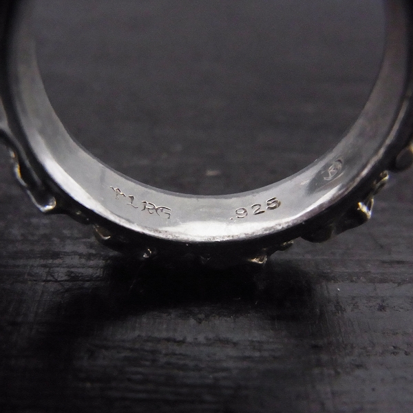 実際に弊社で買取させて頂いたLoree Rodkin/ローリーロドキン スカルバンド リング 18号の画像 3枚目