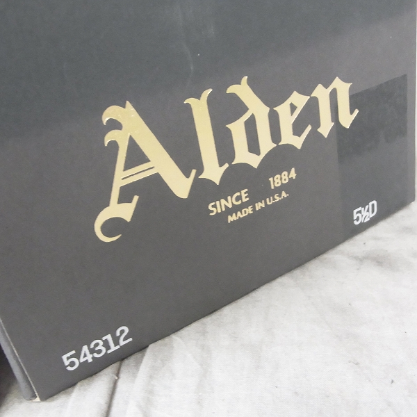 実際に弊社で買取させて頂いたALDEN/オールデン BEAMS別注 Vチップレザーシューズ 54312/5.5Dの画像 7枚目