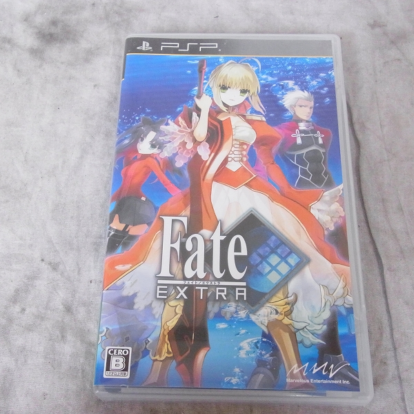 PSP3000 グリーン Fate EXTRA/フェイトエクストラ ゲーム機 ソフト 2点