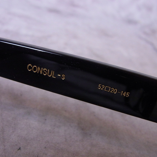 実際に弊社で買取させて頂いたOliver Goldsmith/オリバー ゴールドスミス CONSUL-s nero 眼鏡/メガネフレームの画像 3枚目