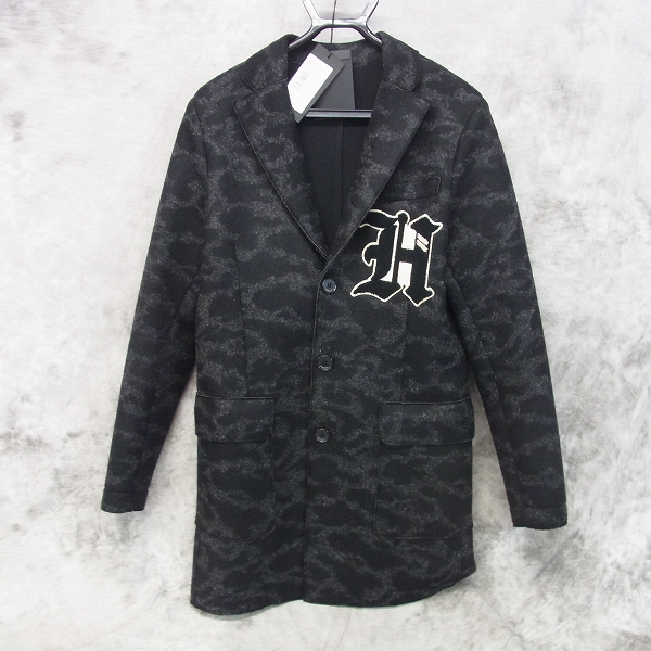 実際に弊社で買取させて頂いたHYDROGEN/ハイドロゲン カモフラ/ミリタリー/迷彩 カレッジ/チェスターコート　190320/46