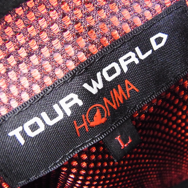 実際に弊社で買取させて頂いた【未使用】HONMA/ホンマ TOUR WORLD ゴルフウェア ベスト ワインレッド/Lの画像 2枚目