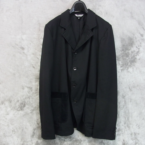 実際に弊社で買取させて頂いたBLACK COMME des GARCONS ポケットコーデュロイ切り替えジャケット2013/M