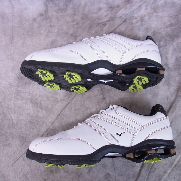 実際に弊社で買取させて頂いたMIZUNO/ミズノ ゴルフシューズ ワイドスタイル ホワイト/45KM02801/25.0cm/4Eの画像 3枚目